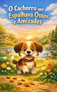 E-book infantil: O Cachorro que Espalhava Ossos e Amizades: Uma história sobre curiosidade, natureza e o verdadeiro tesouro da amizade