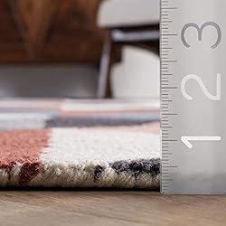 nuLOOM Bianca Triangles Wool Area Rug, 2 ft x 6