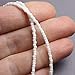 Kathy Bankston Handmade White Choker Necklace, Thin 1.5mm, Adjustable 14-15.5 Inches