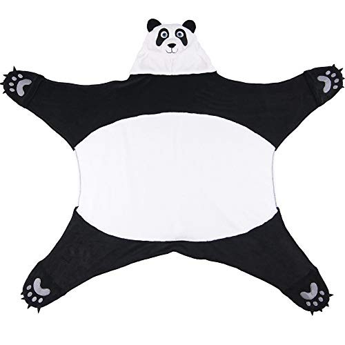 Fin Fun Wild Things Bam Bu Panda Bear Wearable Hooded Blanket