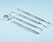 Dental Kit Mirror Hygiene Kit Toothpick Tartar Scraper Tools Plaque Remover, Professional Surgical Grade elco stainless steel cleaner, Braces Dog Orthodontic oral hygiene 4 Tool Kit by Diamond Driven