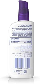 clean & clear face moisturizer