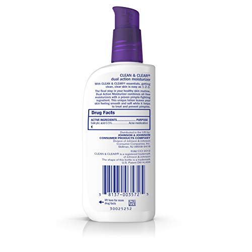 Clean & Clear Essentials Dual Action Facial Moisturizer with Salicylic