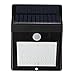 Solar Lights, GLISTENY 16 / 20 LED Motion Activated PIR Wall Light IP65 Weatherproof Outdoor Solars Lamp Wireless Security For Patio Deck Yard Garden Driveway Outside Wall 20LED