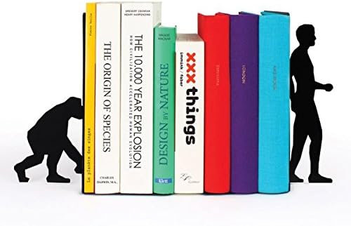 Matchless Iron Evolution Book Ends (6x4x5-inch, Black)