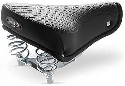 MONTEGRAPPA Saddle for Bicycle in Synthetic Leather with MOD Graziella 1750 Black