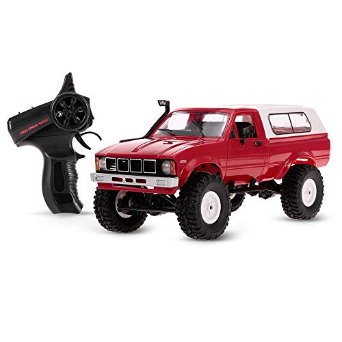 Goolsky WPL C24 1/16 2.4GHz 4WD RC Car with Headlight Remote Control Crawler Off-road Pick-up Truck RTR Toy