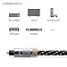 Cable Matters 2-Pack Toslink Cable (Toslink Optical Cable, Digital Optical Audio Cable) 3 Feet with Metal Connectors and Braided Jacket