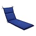Pillow Perfect Fresco Solid Indoor/Outdoor Patio Chaise Lounge Cushion Plush Fiber Fill, Weather and Fade Resistant, 72.5