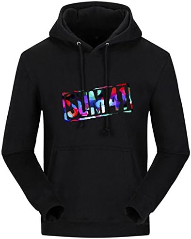 Prosperous Men's Merry Christmas Gifts Long Sleeve Hoodie(XL Black)