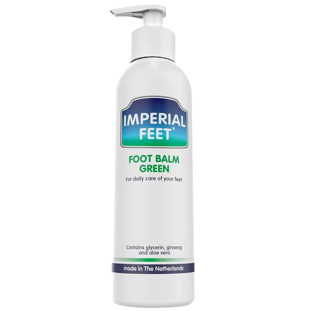 Imperial Feet Foot Balm Green - 150ml Non-Sticky Cream for Dry Feet & Cracked Skin - Aloe Vera Moisturizer for Diabetics - Soothing Hydration & Dryness Skin Repair for Hands, Feet, Legs & Overall Care