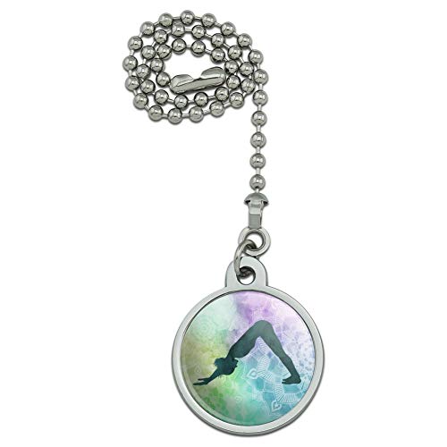 GRAPHICS & MORE Downward-Facing Dog Yoga Pose Ceiling Fan and Light Pull Chain