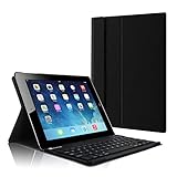 Fintie Keyboard Case for iPad 4th Generation with Retina Display, iPad 3 & iPad 2 (Old Model), Slim Lightweight Stand Cover with Magnetically Detachable Wireless Bluetooth Keyboard - Black