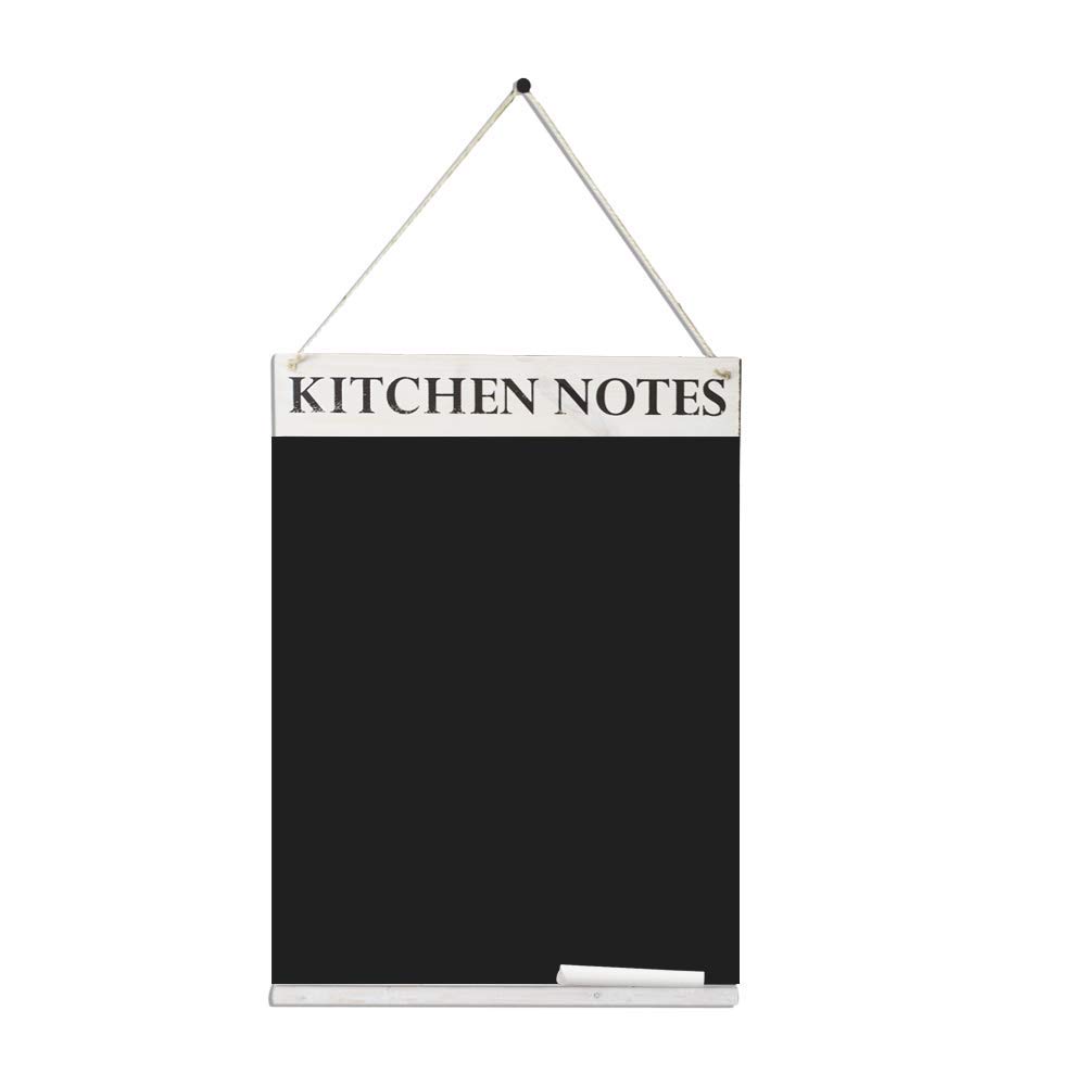 Chalkboards UK WC642WW Kitchen Notes Chalkboard, Wood, White, 420 x 600 mm