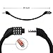 Sanwo Security Bike Lock Resettable Combination Cable Lock for Bicycle, 2 Feet Length and 1/2 Inch Diameter（black）thumb 1