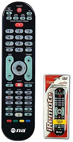Universal TV Remote Control Smart 6 Function Device Controls 350+ Brands Sound Bar Steaming Back Lit Easy to Program