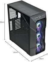 Cooler Master MasterBox TD500 Mesh V2 E-ATX Mid-Tower 3 ARGB Fan PC Case Black view 11
