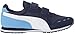 PUMA Kids' Cabana Racer Mesh V PS Sneaker, peacoat-puma white-little boy blue, 12.5 M US Little Kid