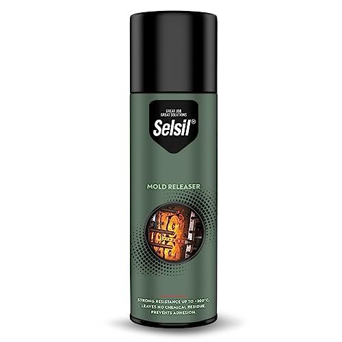 SELSIL Silicone Mold Release Aerosol Spray, Professional Resin Mold Releaser, Non-Stick, Fast-Drying & Easy Mold Removal, 13.5 Fl oz or 400 ml, (2)