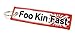 DUB SPENCER Foo Kin Fast & Hoo Lee Chit JDM Flight Tag key chain fob DUB