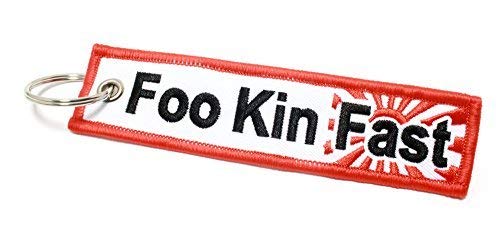 DUB SPENCER Foo Kin Fast & Hoo Lee Chit JDM Flight Tag key chain fob DUB