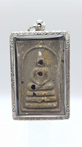 Thai amulets Phra Somdej Bucha Kru Edition Aj Plean Bring peace and Prosperity Lucky charm Lucky pendant 5.5 cm x 3.5 cm. Genuine Thai amulet (A2)