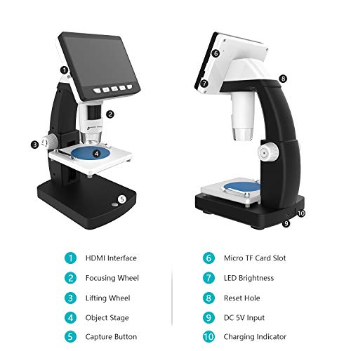5 Microscope+YINAMA+Magnification+Rechargeable+Microscopes