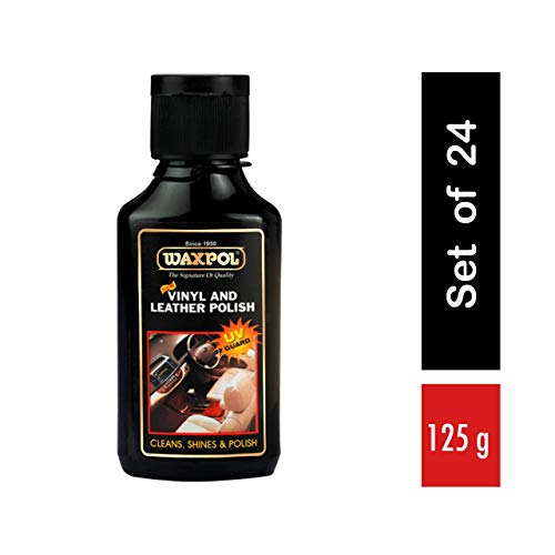 Waxpol Vinyl and Leather Polish (125 gm) (Set of 24)