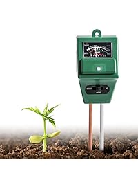 wallfire Digital de PH Probador del piso, 3 in 1 PH la humedad sonda de sensor de luz solar medidor de pH del piso Kits de prueba función de prueba para casa y jardín, plantas, granja, adecuada para uso en interiores y exteriores.. (3 in 1 piso medidor de