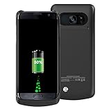 COOFUN Samsung Galaxy S7 Edge Charger Case 5200mAh Ultra Slim Rechargeable Portable External Backup Battery Pack-Charger Cover-Protective Case Power Bank Case (Black)