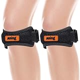 JUNING Knee Strap 2 Pack,Pain Relief Patellar Tendon Support,Knee Strap Brace Support for Hiking,Soccer,Basketball,Running, Jumpers Knee,Tennis,Tendonitis,Volleyball & Squats