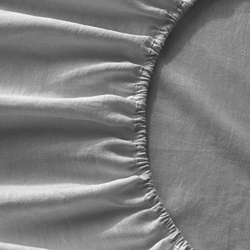 Buyoung Queen Bed Sheet Set - 4 Piece Set,14 inch Deep Pocket,1800 Microfiber, Ultra Soft,Wrinkle Free,Fade, Stain Resistant Washable,Breathable,1 Fitted Sheet,1 Flat Sheet,2 Pillowcases(Grey)