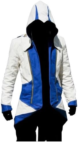 Cosplay Costume Hoodie/Jacket/Coat-9 Options for the fans,White with Blue,Men XX-Large