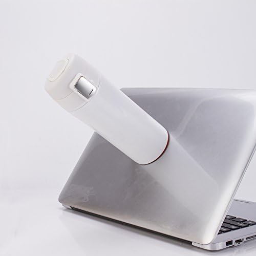 Vacuum Insulated Bottle,Sport Water Bottle with Suction Base, Office/Home/Car/travel Coffee Tea Bottle, Tumbler Cup Fall-Over Prevention Anti-Scald Bottle, Keep Hot or Cold for Hours 12OZ WHITE