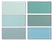 3x6 Glass Subway Tile Sample Combo Pack - Blues and Greens