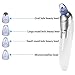 Blackhead Remover Pore Vacuum Extractor Machine Facial Pore Cleanser Electric Suction Black Knight Extraction Face Nose Cleaner Removal Tool (White package)