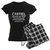 CafePress - Castiel Supernatural Women's Dark Pajamas - Womens Novelty Cotton Pajama Set, Comfortable PJ Sleepwear