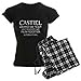CafePress - Castiel Supernatural Women's Dark Pajamas - Womens Novelty Cotton Pajama Set, Comfortable PJ Sleepwear