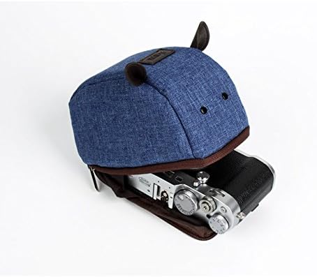 Ciesta Camera Pouch Compact Mouse Design for Mirrorless Sony Panasonic Olympus Canon Nikon, Full Body Navy Blue