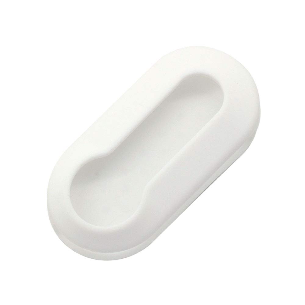 BROVACS Silicone Cover Protector Case Holder Skin Jacket Compatible with FIAT 500 Flip Remote Key Fob CV9261 White
