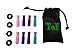 12 Pc Set of Silicone Straw Tips for Metal and Stainless Steel Drinking Straws Bonus: 4 Silencers Multi-color Food-Grade Straw Covers and Silencers