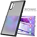 TOZO for Samsung Galaxy Note 10 Plus Case PC + TPU Clear Hard Back Panel Hybrid PC+TPU Protect Cover Shock Absorption Back Bumper for Samsung Galaxy Note 10+ 5G (Matte Black)