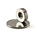 Hmlkeci Magnets 12mm D Disc Countersunk Permanent Magnet Fastener Magnets 12mm D Disc Countersunk Pe12mmX3mm