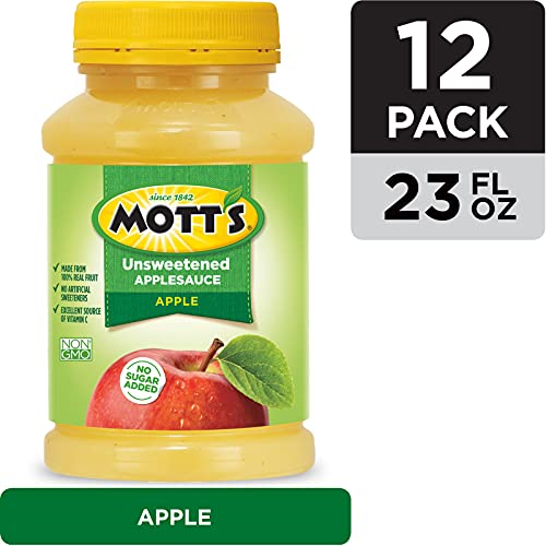 Mott's No Sugar Added Applesauce, 23 Ounce Jar (Pack of 12) Pricepulse