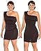 SAYFUT Women's Hi-waist Tummy Control Thong Panties Body Shaper Waist Trainer Black 1 US 10-16/Waist 30