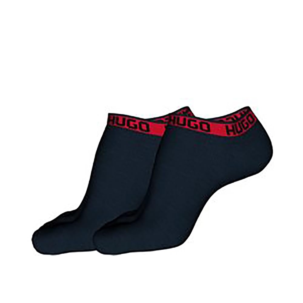 HUGO Men's 2P AS Tape CC Ankle Socks, Dark Blue401, 43-46