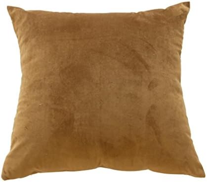 Quistal Soft Velvet | Decorative Pillow Case Cushion Cover | 45cmx45cm Solid Color| Lush, Plush & Soft Classic Crushed Accent Decor (G)