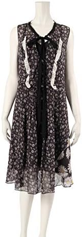 Amazon マークジェイコブス Marc Jacobs ワンピース 花柄 黒 グレー 黄 シースルー インナー付き 中古 ワンピース チュニック 通販