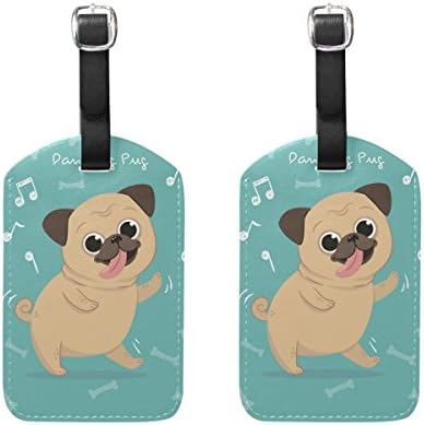 pug luggage tag