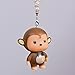 uzoho Lovely Cute Monkey Car Pendant Car Rear View Mirror Hanging Ornament Car Decor